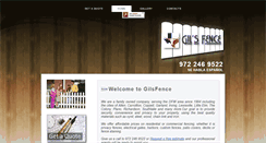 Desktop Screenshot of gilsfence.com